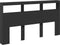 vidaXL - Hoofdbordkast - met - LED-verlichting - 180x17x102 - cm - zwart