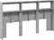 vidaXL - Hoofdbordkast - met - LED-verlichting - 180x17x102 - cm - betongrijs