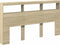 vidaXL - Hoofdbordkast - met - LED-verlichting - 180x17x102 - cm - sonoma - eiken