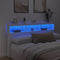vidaXL - Hoofdbordkast - met - LED-verlichting - 180x17x102 - cm - wit