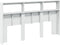 vidaXL - Hoofdbordkast - met - LED-verlichting - 180x17x102 - cm - wit
