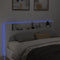 vidaXL - Hoofdbordkast - met - LED-verlichting - 200x16,5x103,5 - cm - wit
