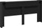 vidaXL - Hoofdbordkast - met - LED-verlichting - 200x16,5x103,5 - cm - zwart