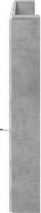vidaXL - Hoofdbordkast - met - LED-verlichting - 200x16,5x103,5 - cm - betongrijs