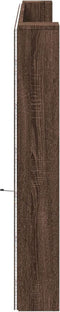 vidaXL - Hoofdbordkast - met - LED-verlichting - 200x16,5x103,5 - cm - bruin - eiken