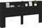 vidaXL - Hoofdbordkast - met - LED-verlichting - 200x16,5x103,5 - cm - zwart
