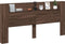 vidaXL - Hoofdbordkast - met - LED-verlichting - 200x16,5x103,5 - cm - bruin - eiken