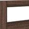 vidaXL - Hoofdbordkast - met - LED-verlichting - 200x17x102 - cm - bruin - eiken