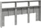 vidaXL - Hoofdbordkast - met - LED-verlichting - 200x17x102 - cm - betongrijs