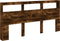 vidaXL - Hoofdbordkast - met - LED-verlichting - 200x17x102 - cm - gerookt - eiken