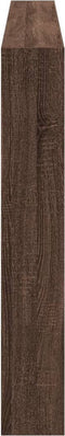vidaXL - Hoofdbordkast - met - LED-verlichting - 200x17x102 - cm - bruin - eiken