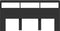 vidaXL - Hoofdbordkast - met - LED-verlichting - 200x17x102 - cm - zwart