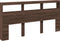 vidaXL - Hoofdbordkast - met - LED-verlichting - 200x17x102 - cm - bruin - eiken