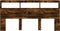 vidaXL - Hoofdbordkast - met - LED-verlichting - 200x17x102 - cm - gerookt - eiken