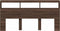 vidaXL - Hoofdbordkast - met - LED-verlichting - 200x17x102 - cm - bruin - eiken