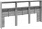 vidaXL - Hoofdbordkast - met - LED-verlichting - 200x17x102 - cm - grijs - sonoma