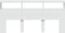 vidaXL - Hoofdbordkast - met - LED-verlichting - 200x17x102 - cm - wit