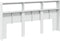vidaXL - Hoofdbordkast - met - LED-verlichting - 200x17x102 - cm - wit