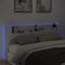 vidaXL - Hoofdbordkast - met - LED-verlichting - 220x16,5x103,5 - cm - wit