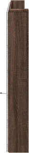 vidaXL - Hoofdbordkast - met - LED-verlichting - 220x16,5x103,5 - cm - bruin - eiken