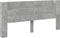 vidaXL - Hoofdbordkast - met - LED-verlichting - 220x16,5x103,5 - cm - betongrijs