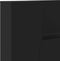 vidaXL - Hoofdbordkast - met - LED-verlichting - 220x16,5x103,5 - cm - zwart