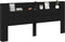 vidaXL - Hoofdbordkast - met - LED-verlichting - 220x16,5x103,5 - cm - zwart