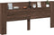 vidaXL - Hoofdbordkast - met - LED-verlichting - 220x16,5x103,5 - cm - bruin - eiken