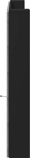 vidaXL - Hoofdbordkast - met - LED-verlichting - 220x16,5x103,5 - cm - zwart