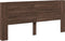 vidaXL - Hoofdbordkast - met - LED-verlichting - 220x16,5x103,5 - cm - bruin - eiken
