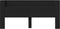 vidaXL - Hoofdbordkast - met - LED-verlichting - 220x16,5x103,5 - cm - zwart