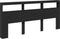 vidaXL - Hoofdbordkast - met - LED-verlichting - 220x17x102 - cm - zwart