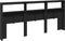 vidaXL - Hoofdbordkast - met - LED-verlichting - 220x17x102 - cm - zwart