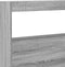 vidaXL - Hoofdbordkast - met - LED-verlichting - 220x17x102 - cm - grijs - sonoma