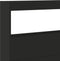 vidaXL - Hoofdbordkast - met - LED-verlichting - 220x17x102 - cm - zwart