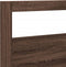 vidaXL - Hoofdbordkast - met - LED-verlichting - 220x17x102 - cm - bruin - eiken