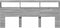 vidaXL - Hoofdbordkast - met - LED-verlichting - 220x17x102 - cm - grijs - sonoma