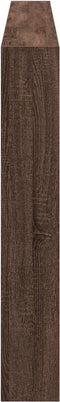 vidaXL - Hoofdbordkast - met - LED-verlichting - 220x17x102 - cm - bruin - eiken