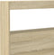 vidaXL - Hoofdbordkast - met - LED-verlichting - 220x17x102 - cm - sonoma - eiken