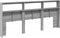 vidaXL - Hoofdbordkast - met - LED-verlichting - 220x17x102 - cm - grijs - sonoma