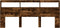 vidaXL - Hoofdbordkast - met - LED-verlichting - 220x17x102 - cm - gerookt - eiken