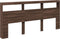 vidaXL - Hoofdbordkast - met - LED-verlichting - 220x17x102 - cm - bruin - eiken