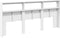 vidaXL - Hoofdbordkast - met - LED-verlichting - 220x17x102 - cm - wit
