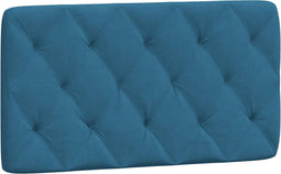 vidaXL - Hoofdbordkussen - 100 - cm - fluweel - blauw
