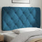 vidaXL - Hoofdbordkussen - 100 - cm - fluweel - blauw
