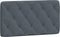 vidaXL - Hoofdbordkussen - 100 - cm - fluweel - donkergrijs