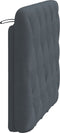 vidaXL - Hoofdbordkussen - 100 - cm - fluweel - donkergrijs
