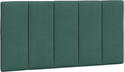 vidaXL - Hoofdbordkussen - 100 - cm - fluweel - donkergroen
