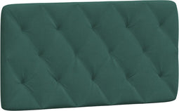 vidaXL - Hoofdbordkussen - 100 - cm - fluweel - donkergroen