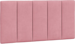 vidaXL - Hoofdbordkussen - 100 - cm - fluweel - roze
